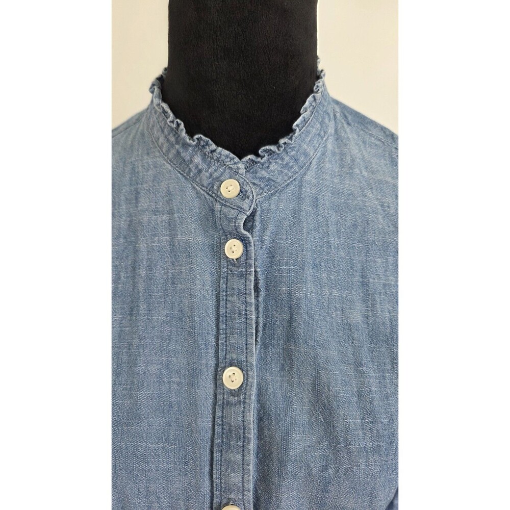 J.CREW Women's Small Denim Shirt, Long Sleeve, Button-Down